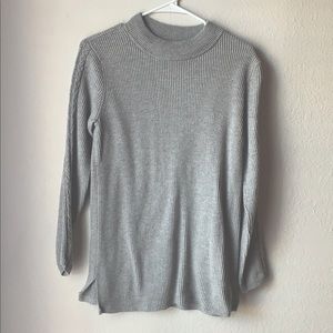 Talbots Women’s Light Gray Sweater Size S